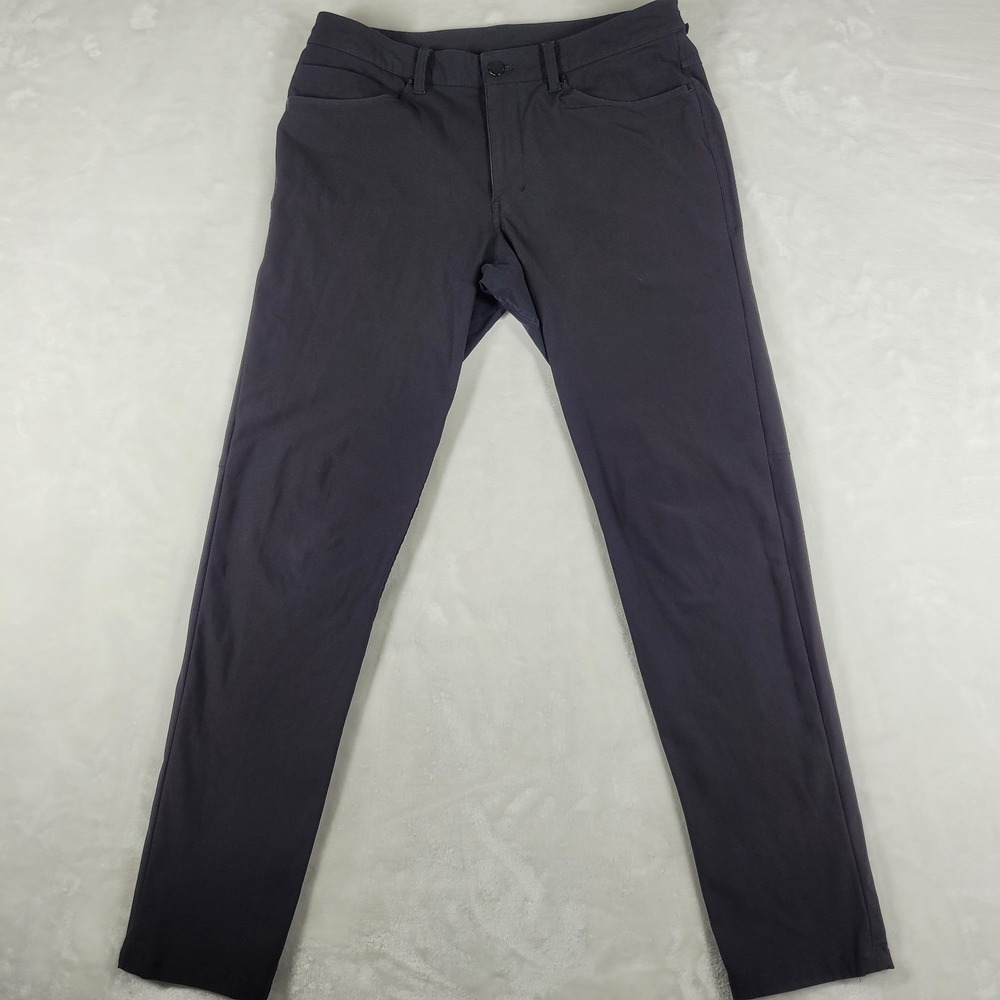 Lululemon ABC Pants Men's 32x31 Black Slim 5 Pocket‎ Warpstreme Casual LM5552S